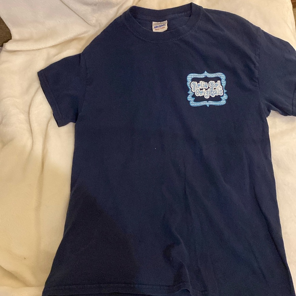 dark blue girlie girl original tee, size S